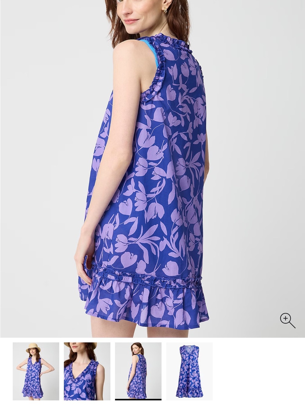 NWT J. Crew Ruffle Mini Cover-Up - Picture 3 of 8